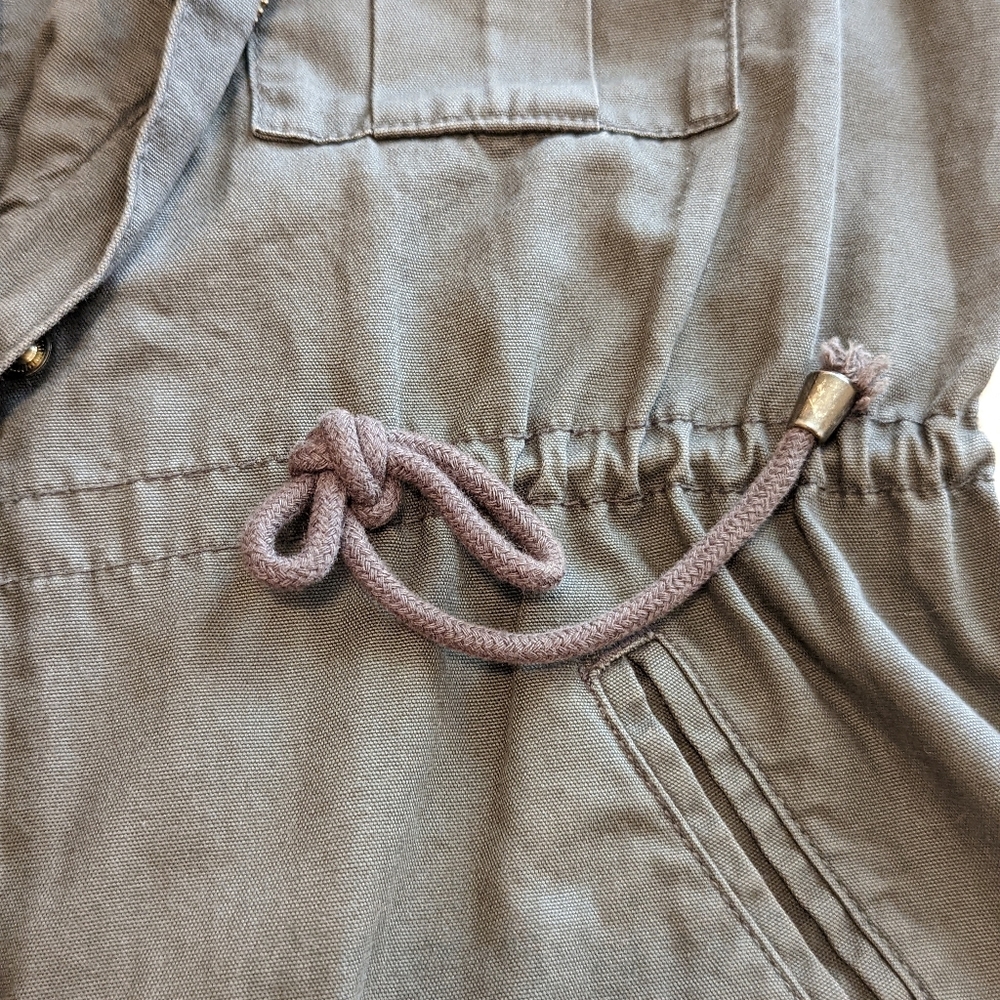 Olive Cargo Old Navy Khaki Green Jacket - Picture 7 of 16